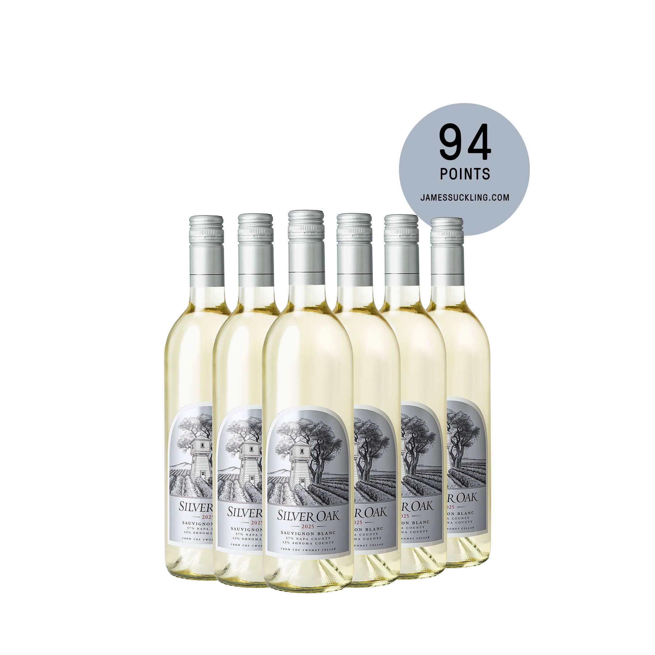 2025 Silver Oak Sauvignon Blanc 6-Bottle Collection