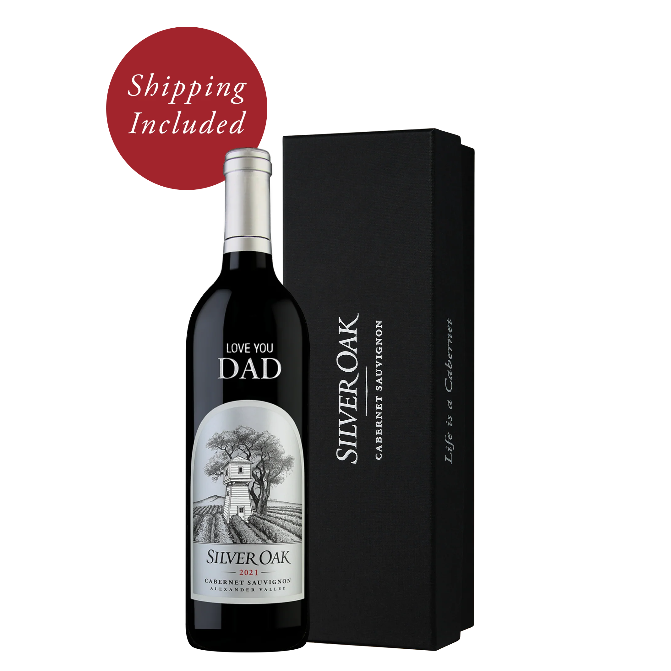 Love You Dad Etched Alexander Valley Gift